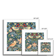 Strawberry Thief Pattern Framed & Mounted Print