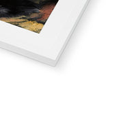 Abstraction; Blue, Yellow and Green Framed & Mounted Print