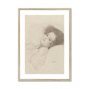 Portrait of a Young Woman Reclining Framed & Mounted Print