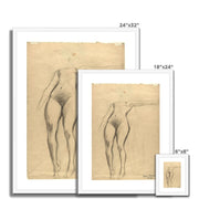Figure Study and Detailed Studies Framed & Mounted Print