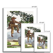 On the Fence Framed & Mounted Print