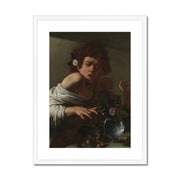 Boy Bitten by a Lizard Framed & Mounted Print