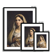 Woman with a veil Framed & Mounted Print