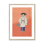 Actor in the No Play Hanagatami Framed & Mounted Print
