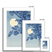 Blossoming Cherry on a Moonlit Night Framed & Mounted Print