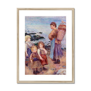 Mussel-Fishers at Berneval Framed & Mounted Print