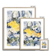 Yellow and Blue Framed & Mounted Print