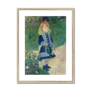 A Girl with a Watering Can Framed & Mounted Print