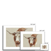 Head of a Cow or Ox Framed & Mounted Print