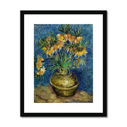 Imperial Fritillaries in a Copper Vase Framed & Mounted Print