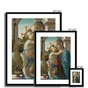 Virgin and Child with an Angel Framed & Mounted Print