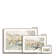 Tugboat at the Pont Neuf, Paris Framed & Mounted Print