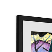 Bison in winter (red bison) Framed & Mounted Print