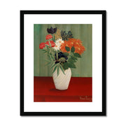 Bouquet of Flowers with China Asters and Tokyos (Bouquet de fleurs aux reines-marguerites et aux tokyos) Framed & Mounted Print