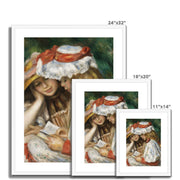 Two Girls Reading Framed & Mounted Print