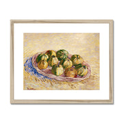 Still Life, Basket of Apples Framed & Mounted Print