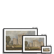 View of Hampton Court, Herefordshire, from the Northwest Framed & Mounted Print