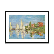 Regattas at Argenteuil Framed & Mounted Print