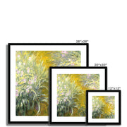 The Path through the Irises Framed & Mounted Print
