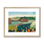 Haystacks in Brittany Framed & Mounted Print