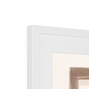 Mother with baby in front of a window Framed & Mounted Print