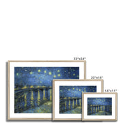 Starry Night Over the Rhone Framed & Mounted Print