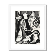 The Large Cow Lying Down Framed & Mounted Print