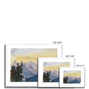 View from Mount Pilatus Framed & Mounted Print