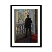 Young Man at His Window Framed & Mounted Print