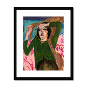 Woman in the Green Blouse Framed & Mounted Print