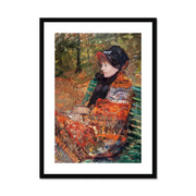 Autumn, portrait of Lydia Cassatt Framed & Mounted Print