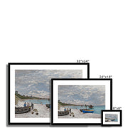 The Beach at Sainte-Adresse Framed & Mounted Print