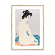 Woman After a Bath Framed & Mounted Print