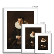 An Old Lady with a Book Framed & Mounted Print