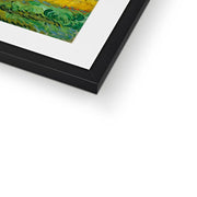 Wheat Field with Cypresses Framed & Mounted Print