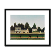 Landscape and Four Fisherman (Paysage et quatre pêcheurs à la ligne) Framed & Mounted Print