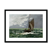 Claude Monet's Seascape, Storm Framed & Mounted Print