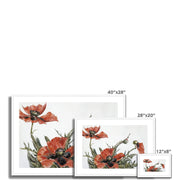 Red Poppies Framed & Mounted Print