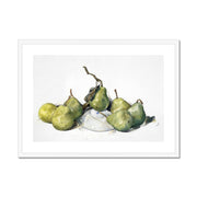 Green Pears Framed & Mounted Print