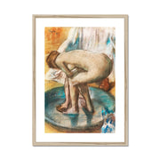 Woman Bathing in a Shallow Tub Framed & Mounted Print