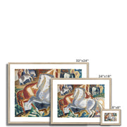 Horses in landscape Framed & Mounted Print