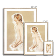 Splashing Figure Framed & Mounted Print