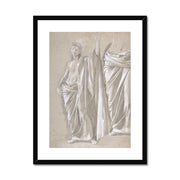 Study of a Draped Figure Framed & Mounted Print