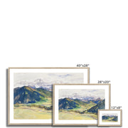 Open Valley, Dolomites Framed & Mounted Print