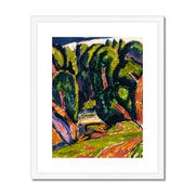 Red Tree Framed & Mounted Print