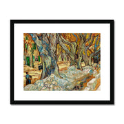 The Large Plane Trees (Road Menders at Saint-Rémy) Framed & Mounted Print