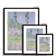 Poplars, Pink Effect Framed & Mounted Print