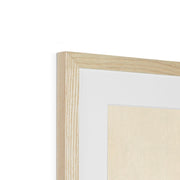 Woman, Full-Length Portrait, Standing, Facing Left, Holding Fan in Right Hand, Wearing Kimono with Check Design Framed & Mounted Print