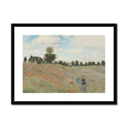 The Poppy Field near Argenteuil Framed & Mounted Print