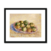 Still Life, Basket of Apples Framed & Mounted Print